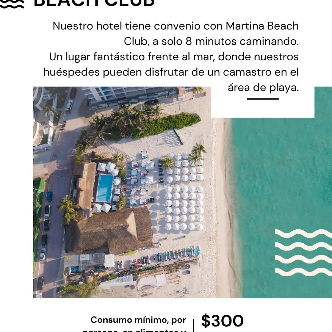 Terrasse Hotel Playa Del Carmen
